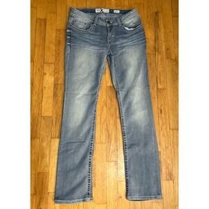 BKE Sabrina Women's Jeans Size 29x31.5 Bootcut Stretch Blue‎ Made in Mexico